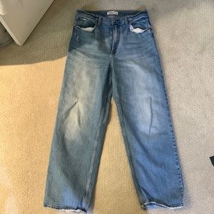 Abercrombie straight high waist denim